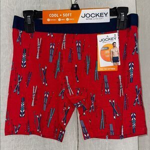 Jockey Red Navy Blue White Active Ultra Soft Modal Stretch Ski Boxer Briefs
